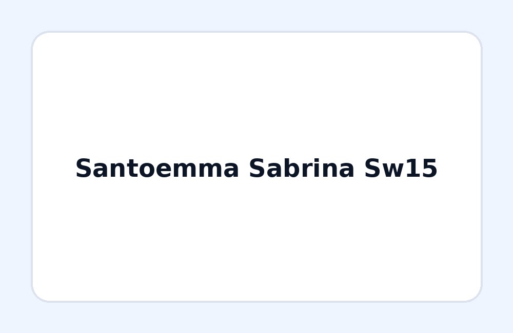 Santoemma Sabrina SW15