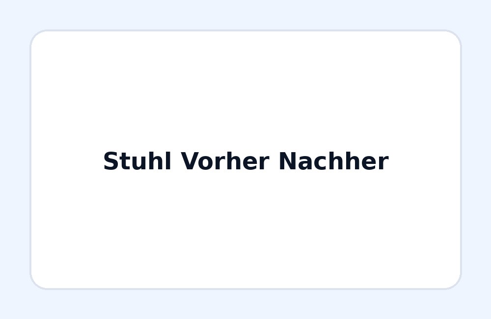 Stuhlreinigung